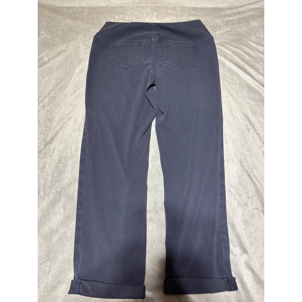 J. Jill Women Size M Wearever Blue Pull On Crop Pants